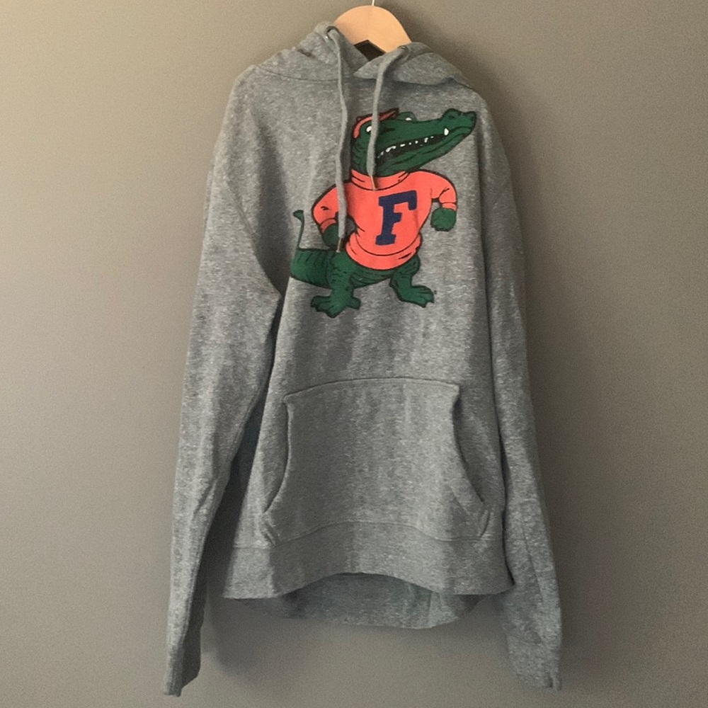 Gray Florida gators hooded sweatshirt. Size small